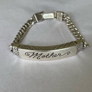 Brighton bracelet: silver Mother ID style bracelet - original design